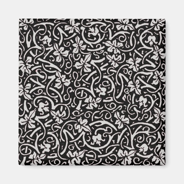 Íman William Morris Grapevine Vine Leaf Patterno (Frente)