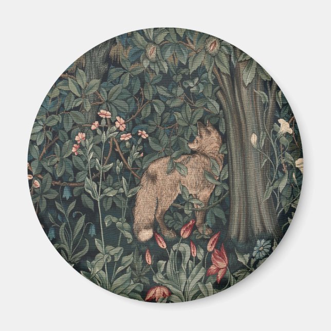 Íman William Morris Greenery Fox Willife (Frente)