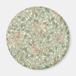 Íman William Morris Honeysuckle Green Floral