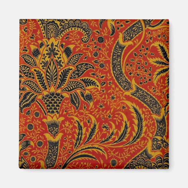 Íman William Morris India Red Floral (Frente)
