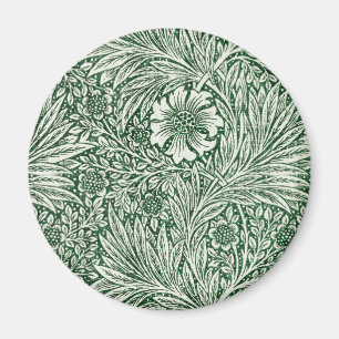 Íman william morris marigold flor verde floral
