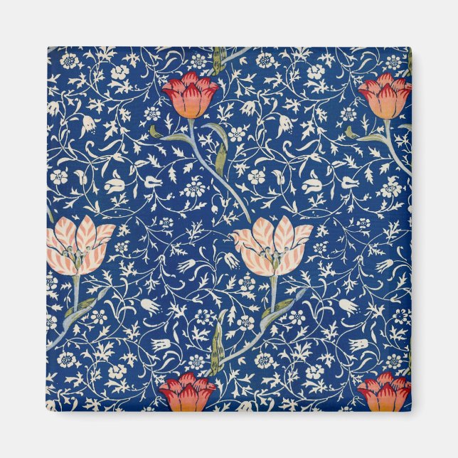 Íman William Morris Medway Blue Floral (Frente)