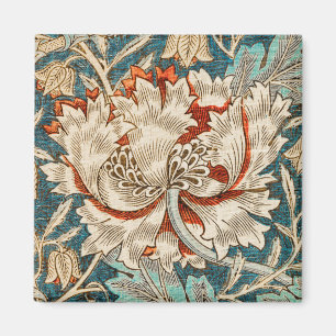Íman William Morris - Padrão Floral Antiquado de Honeys