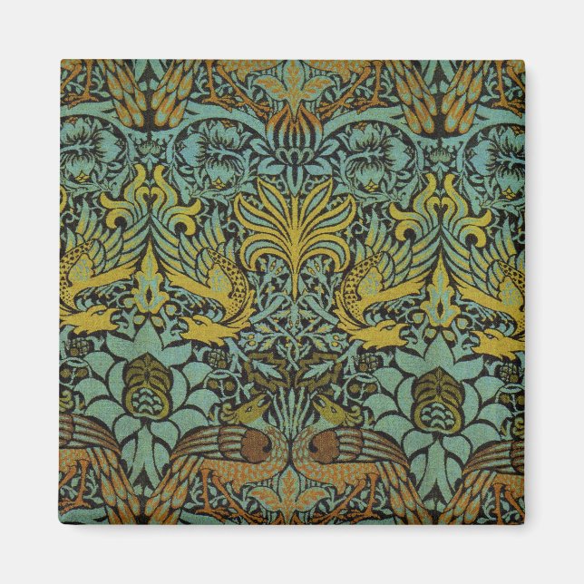 Íman William Morris Peacock Dragon Wallpaper (Frente)