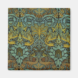 Íman William Morris Peacock e Dragão Tapeçaria