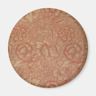 Íman William Morris Pink Poppy Flower Pattern
