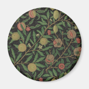 Íman William Morris Pomegranate Design Floral Negro