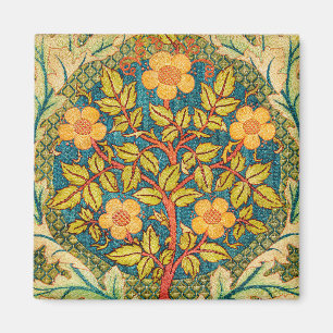 Íman William Morris Rosa Wreath: Artes e Artesanatos Cl