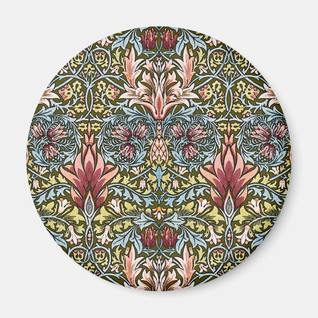 Íman William Morris Snakeshead Padrão Floral (Frente)