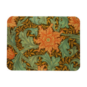Íman William Morris Solteiro Stem Pattern Art Nouveau
