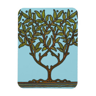 Íman William Morris Vintage Tree Floral Design