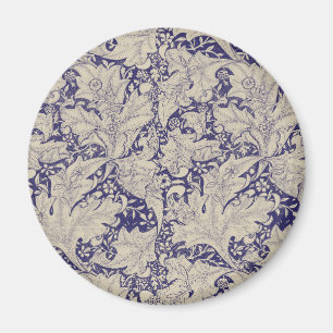 Íman William Morris Wallflower Blue damask