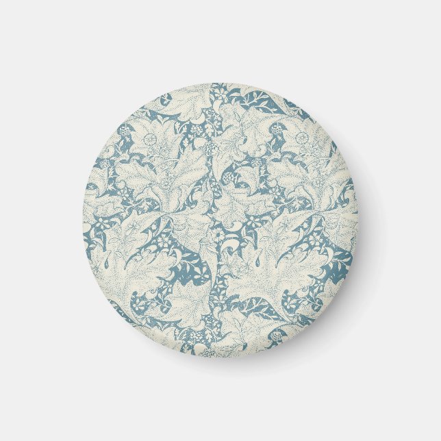 Íman William Morris Wallflower Blue damask (Frente)