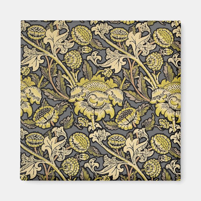 Íman William Morris Wey Floral Wallpaper (Frente)