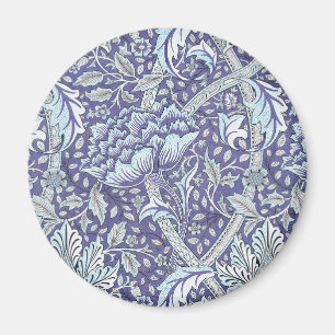 Íman William Morris Windrush Padrão Floral Azul