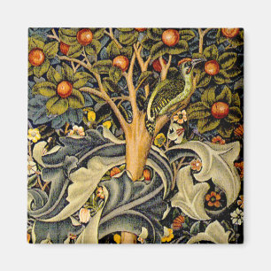 Íman William Morris Woodpecker Tapeçaria Artes e Artesa