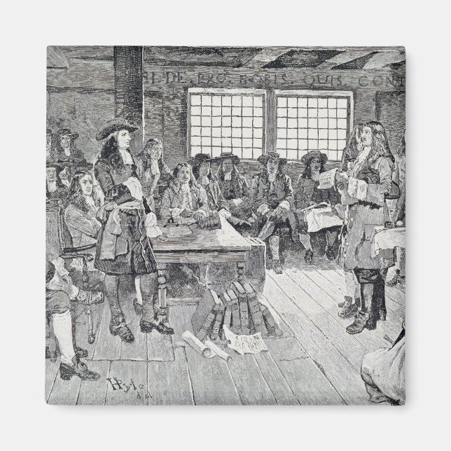 Íman William Penn em conferência com os colonistas (Frente)