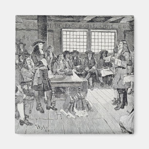 Íman William Penn na conferência com os colonos