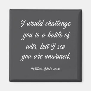 Íman William Shakespeare Batalha De Inteligências Liter