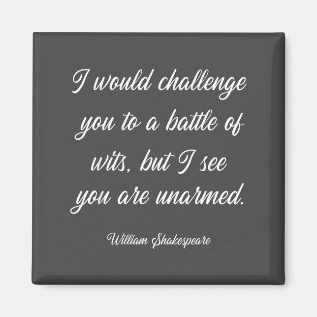 Íman William Shakespeare Batalha De Inteligências Liter (Frente)
