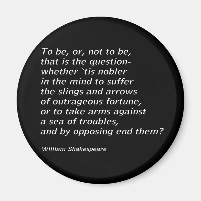 Íman William Shakespeare "Hamlet" (Frente)