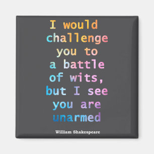 Íman William Shakespeare Pastel Eu Vejo Que Você Está D