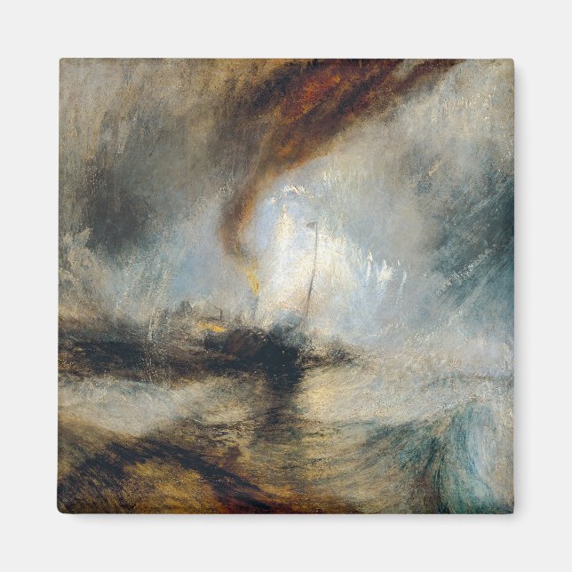 Íman William Turner - Tempestade de Neve (Frente)