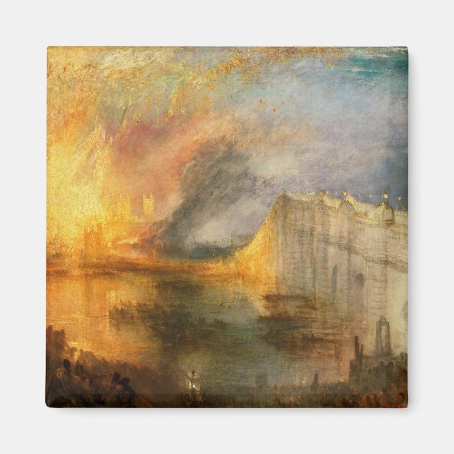 Íman William Turner - The Burning of the Parliament (Frente)