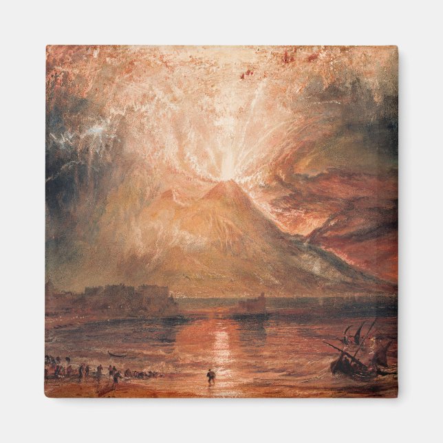 Íman William Turner - Vesúvio em Erupção (Frente)