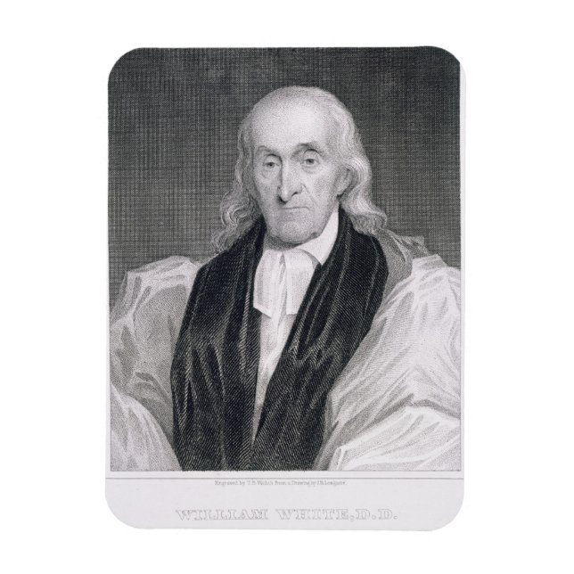 Íman William White (1748-1836), de 85 anos, gravado por (Vertical)