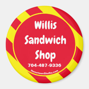 Íman Willis Sandwich Compro Magnet Vermelho/Amarelo