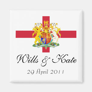 Íman Wills e Kate Royal Weding Keepsasaame Magnet