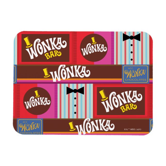 Íman Willy Wonka Candy Pattern (Horizontal)