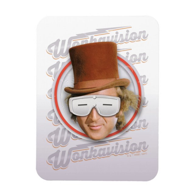 Íman Willy Wonka nos óculos Wonkavision (Vertical)