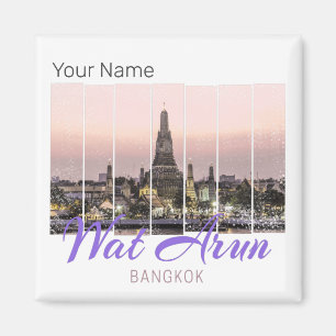 Íman Win Arun Temple Bangkok Tailândia Sunset Souvenir