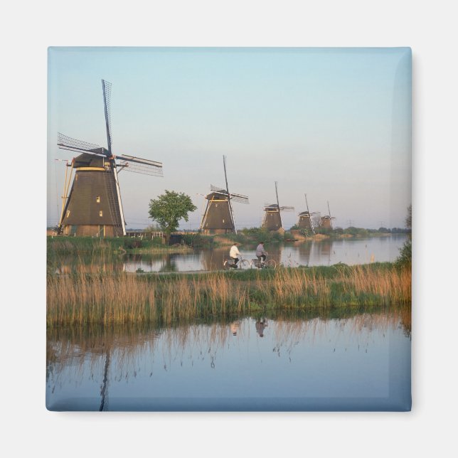 Íman Windmills, Kinderdijk, Países Baixos (Frente)