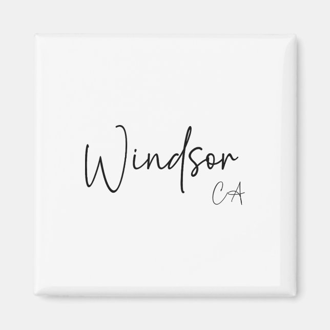 Íman Windsor Califórnia Ca Retrô  (Frente)