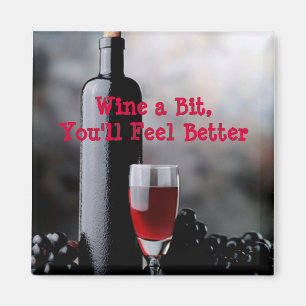 Íman Wine um bocado, você sentirá melhor. - o ímã