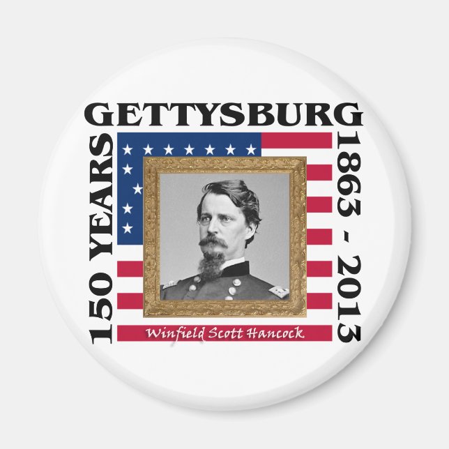 Íman Winfield Scott Hancock - 150º Gettysburg (Frente)
