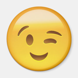 Íman Winking Face Emoij