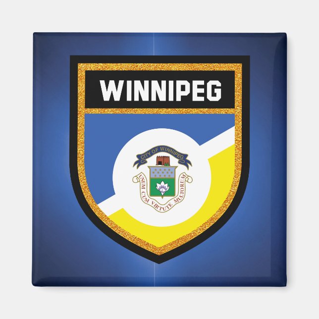 Íman Winnipeg Flag de (Frente)