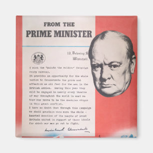 Íman Winston Churchill, Reimpressão de cartaz britânico