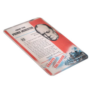 Íman Winston Churchill, Reprint of British WW2 poster