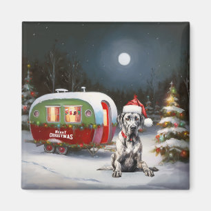 Íman Winter Great Dane Caravan Christmas Adventure