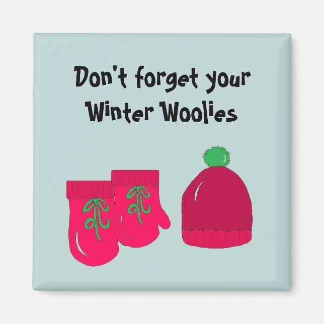 Íman Winter Woolies - Mittens e Toque (Frente)
