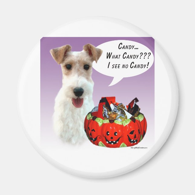 Íman Wire Fox Terrier Halloween Candy (Frente)