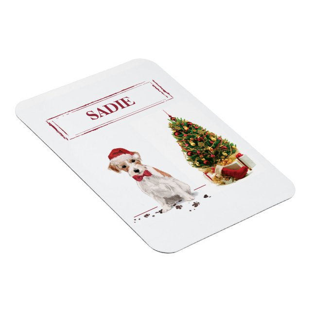 Íman Wire Haired Jack Russell Engraçado Cachorro de Nat (Lado Direito)