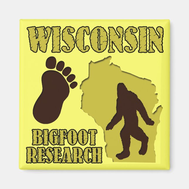 Íman Wisconsin Bigfoot Research (Frente)