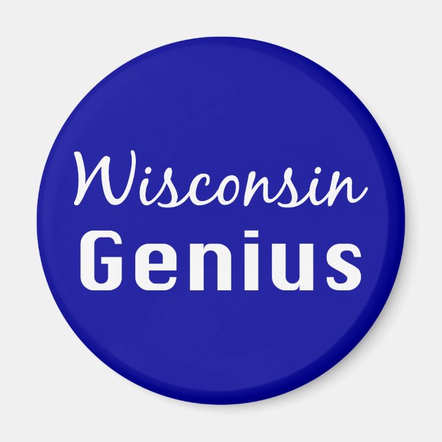 Íman Wisconsin Genius Gifts (Frente)