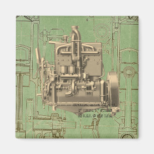 Íman Wisconsin Motor Milwaukee Wisconsin, motor a gás K